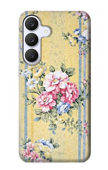 S2229 ビンテージの花 Vintage Flowers Samsung Galaxy S25 FE バックケース、フリップケース・カバー