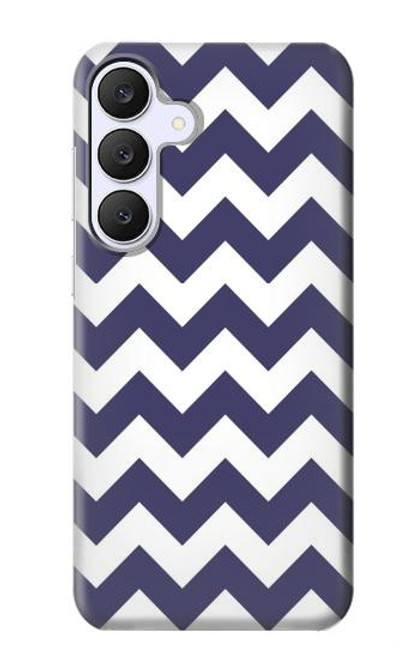 S2345 紺のシェブロンジグザグパターン Navy Blue Shavron Zig Zag Pattern Samsung Galaxy S25 FE バックケース、フリップケース・カバー