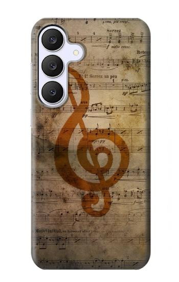 S2368 楽譜ノート Sheet Music Notes Samsung Galaxy S25 FE バックケース、フリップケース・カバー