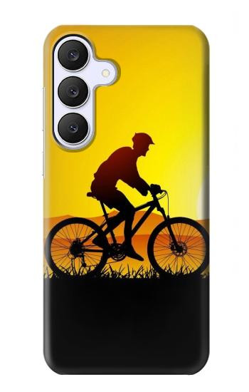 S2385 自転車 夕焼け Bicycle Bike Sunset Samsung Galaxy S25 FE バックケース、フリップケース・カバー