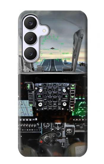 S2435 戦闘機 航空機 コックピット Fighter Jet Aircraft Cockpit Samsung Galaxy S25 FE バックケース、フリップケース・カバー