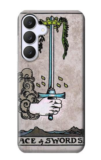 S2482 タロットカード 剣のエース Tarot Card Ace of Swords Samsung Galaxy S25 FE, S26 FE バックケース、フリップケース・カバー