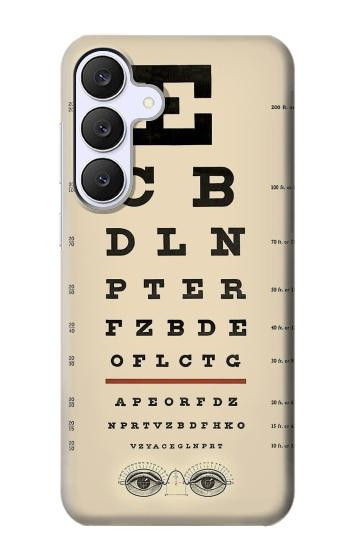 S2502 目の検査図ポスター Eye Exam Chart Decorative Decoupage Poster Samsung Galaxy S25 FE バックケース、フリップケース・カバー