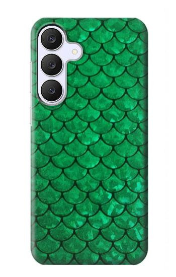 S2704 グリーンフィッシュスケールパターングラフィック Green Fish Scale Pattern Graphic Samsung Galaxy S25 FE, S26 FE バックケース、フリップケース・カバー