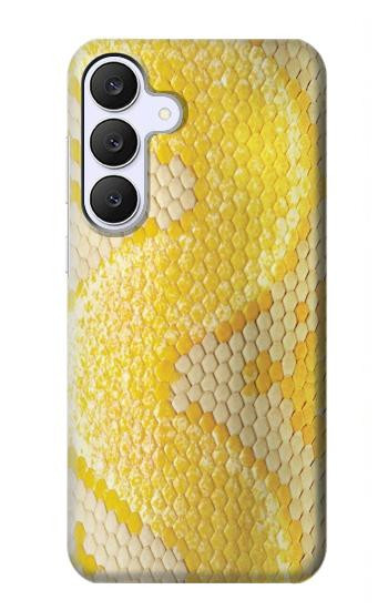 S2713 黄蛇の皮膚 グラフィックプリント Yellow Snake Skin Graphic Printed Samsung Galaxy S25 FE バックケース、フリップケース・カバー