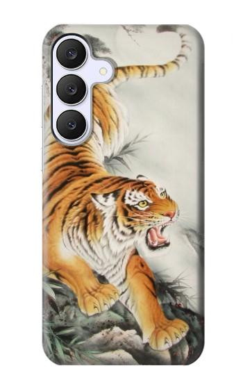 S2751 虎の絵画 Chinese Tiger Brush Painting Samsung Galaxy S25 FE, S26 FE バックケース、フリップケース・カバー