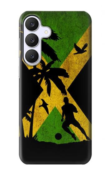 S2975 ジャマイカサッカー Jamaica Football Soccer Flag Samsung Galaxy S25 FE, S26 FE バックケース、フリップケース・カバー