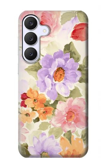 S3035 花 Sweet Flower Painting Samsung Galaxy S25 FE バックケース、フリップケース・カバー