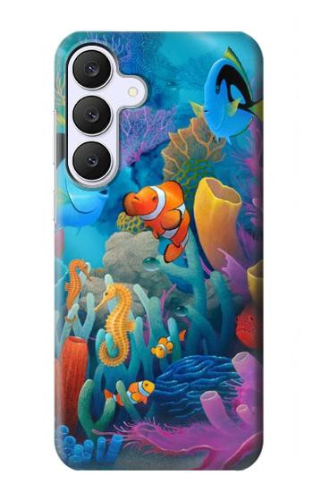 S3227 水中の世界の漫画 Underwater World Cartoon Samsung Galaxy S25 FE, S26 FE バックケース、フリップケース・カバー