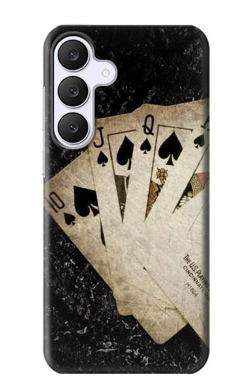 S3231 ヴィンテージロイヤルストレートフラッシュカード Vintage Royal Straight Flush Cards Samsung Galaxy S25 FE, S26 FE バックケース、フリップケース・カバー