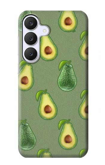 S3285 アボカドパターン Avocado Fruit Pattern Samsung Galaxy S25 FE バックケース、フリップケース・カバー