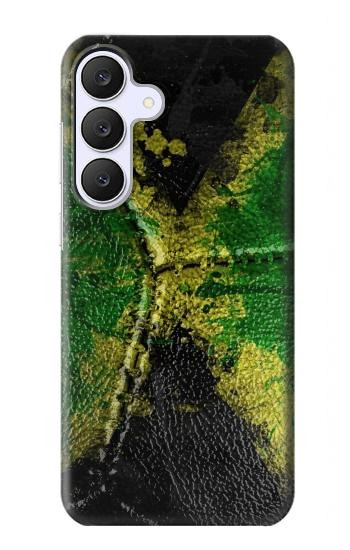 S3319 ジャマイカの旗ビンテージフットボールのグラフィック Jamaica Flag Vintage Football Graphic Samsung Galaxy S25 FE バックケース、フリップケース・カバー