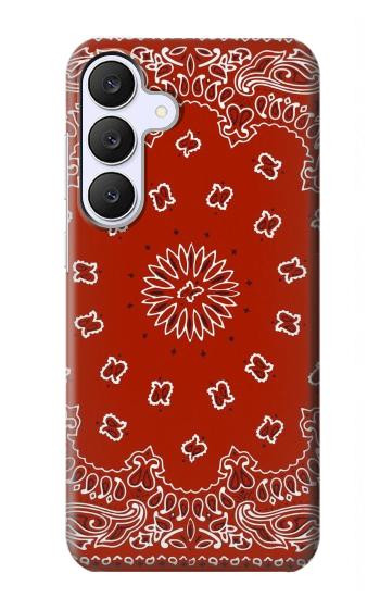 S3355 赤バンダナパターン Bandana Red Pattern Samsung Galaxy S25 FE バックケース、フリップケース・カバー