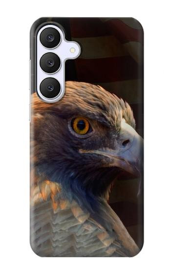S3376 イーグルアメリカ国旗 Eagle American Flag Samsung Galaxy S25 FE, S26 FE バックケース、フリップケース・カバー