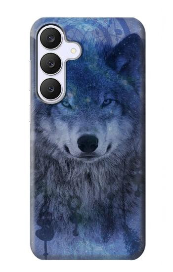 S3410 狼 ドリームキャッチャー Wolf Dream Catcher Samsung Galaxy S25 FE バックケース、フリップケース・カバー