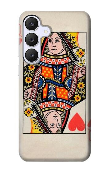 S3429 クイーンハートカード Queen Hearts Card Samsung Galaxy S25 FE バックケース、フリップケース・カバー