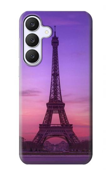 S3447 エッフェルパリの夕日 Eiffel Paris Sunset Samsung Galaxy S25 FE バックケース、フリップケース・カバー