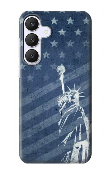 S3450 米国旗の自由の女神 US Flag Liberty Statue Samsung Galaxy S25 FE, S26 FE バックケース、フリップケース・カバー