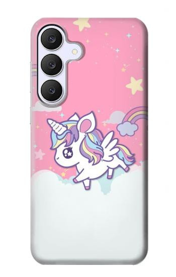 S3518 ユニコーン漫画 Unicorn Cartoon Samsung Galaxy S25 FE バックケース、フリップケース・カバー