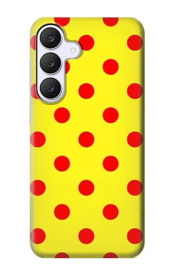 S3526 赤い水玉 Red Spot Polka Dot Samsung Galaxy S25 FE バックケース、フリップケース・カバー