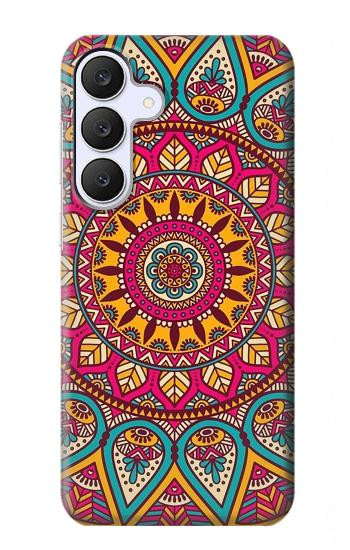 S3694 ヒッピーアートパターン Hippie Art Pattern Samsung Galaxy S25 FE バックケース、フリップケース・カバー