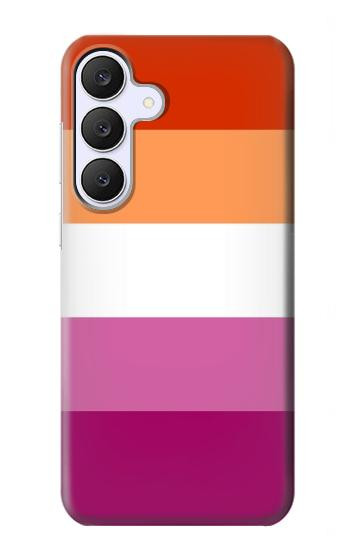 S3887 レズビアンプライドフラッグ Lesbian Pride Flag Samsung Galaxy S25 FE, S26 FE バックケース、フリップケース・カバー