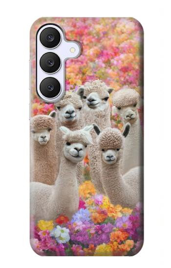 S3916 アルパカファミリー ベビーアルパカ Alpaca Family Baby Alpaca Samsung Galaxy S25 FE バックケース、フリップケース・カバー
