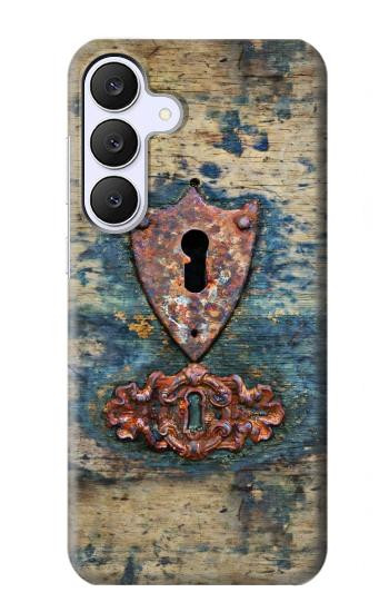 S3955 ヴィンテージ鍵穴ウェザードア Vintage Keyhole Weather Door Samsung Galaxy S25 FE バックケース、フリップケース・カバー