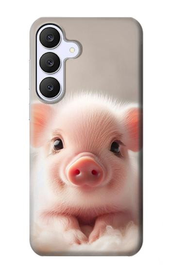 S3979 かわいい赤ちゃんブタ Cute Baby Pig Samsung Galaxy S25 FE バックケース、フリップケース・カバー