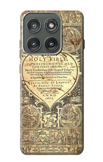 S0330 聖書のページ Bible Page Motorola Edge (2025) バックケース、フリップケース・カバー