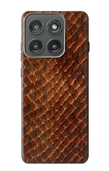 S0555 蛇の皮膚 グラフィックプリント Snake Skin Motorola Edge (2025) バックケース、フリップケース・カバー