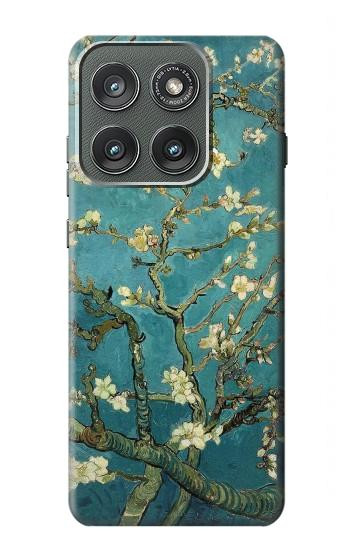 S0842 開花アーモンドの木 フィンセント・ファン・ゴッホ Blossoming Almond Tree Van Gogh Motorola Edge (2025) バックケース、フリップケース・カバー