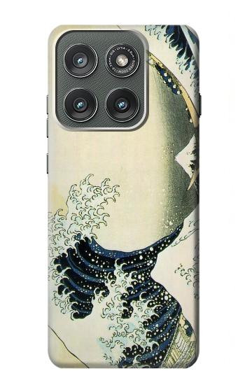 S1040 北斎 神奈川沖浪裏 Katsushika Hokusai The Great Wave of Kanagawa Motorola Edge (2025) バックケース、フリップケース・カバー