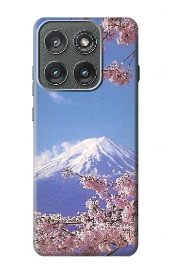 S1060 富士山 桜 Mount Fuji Sakura Cherry Blossom Motorola Edge (2025) バックケース、フリップケース・カバー