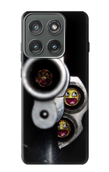 S1109 笑み 弾丸 銃 Smile Bullet Gun Motorola Edge (2025) バックケース、フリップケース・カバー