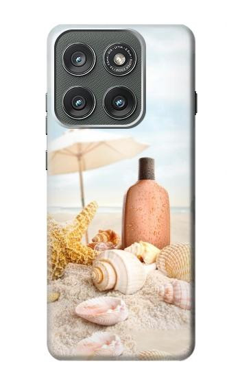 S1425 浜ときれいな貝殻 Seashells on The Beach Motorola Edge (2025) バックケース、フリップケース・カバー