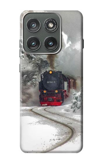 S1509 蒸気機関車 Steam Train Motorola Edge (2025) バックケース、フリップケース・カバー