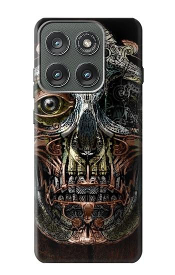 S1685 スチームパンク 頭蓋骨 Steampunk Skull Head Motorola Edge (2025) バックケース、フリップケース・カバー