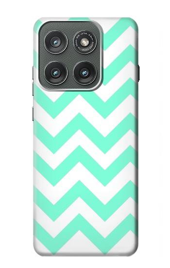 S1723 ミントシェブロンジグザグ Mint Chevron Zigzag Motorola Edge (2025) バックケース、フリップケース・カバー