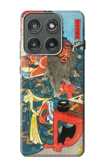 S1826 歌川国芳・グアン・ユー Utagawa Kuniyoshi Guan Yu Motorola Edge (2025) バックケース、フリップケース・カバー