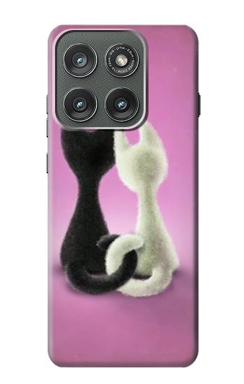 S1832 猫を愛します Love Cat Motorola Edge (2025) バックケース、フリップケース・カバー