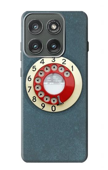 S1968 ロータリーダイヤル電話 Rotary Dial Telephone Motorola Edge (2025) バックケース、フリップケース・カバー