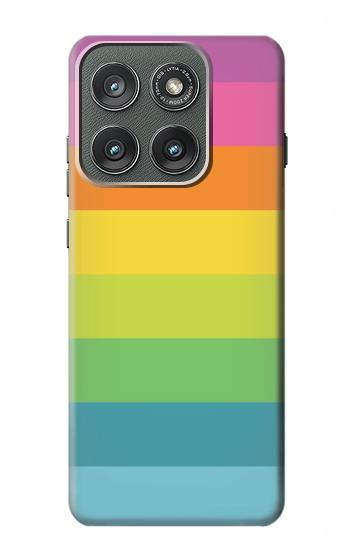 S2363 レインボー柄 Rainbow Pattern Motorola Edge (2025) バックケース、フリップケース・カバー