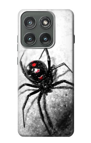 S2386 クロゴケグモ Black Widow Spider Motorola Edge (2025) バックケース、フリップケース・カバー
