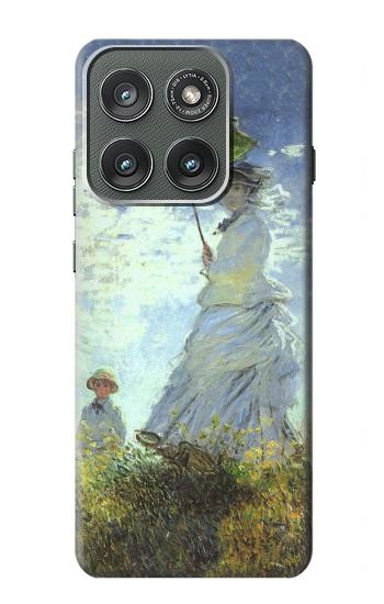 S2415 クロード・モネ パラソルを持つ女性 Claude Monet Woman with a Parasol Motorola Edge (2025) バックケース、フリップケース・カバー
