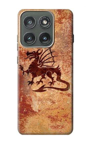 S2485 ドラゴンメタルグラフィックプリント Dragon Metal Texture Graphic Printed Motorola Edge (2025) バックケース、フリップケース・カバー