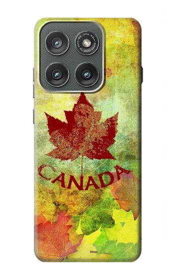 S2523 カナダ秋のメープルリーフ Canada Autumn Maple Leaf Motorola Edge (2025) バックケース、フリップケース・カバー