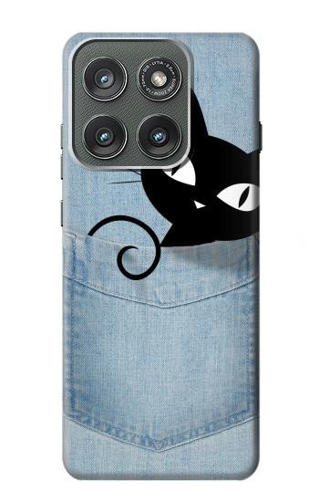 S2641 ポケット黒猫 Pocket Black Cat Motorola Edge (2025) バックケース、フリップケース・カバー