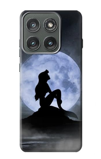 S2668 マーメイドシルエット月の夜 Mermaid Silhouette Moon Night Motorola Edge (2025) バックケース、フリップケース・カバー