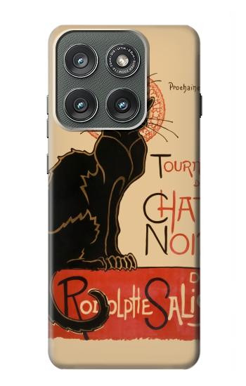 S2739 チャットノワール 黒猫 ヴィンテージ Chat Noir Black Cat Vintage Motorola Edge (2025) バックケース、フリップケース・カバー